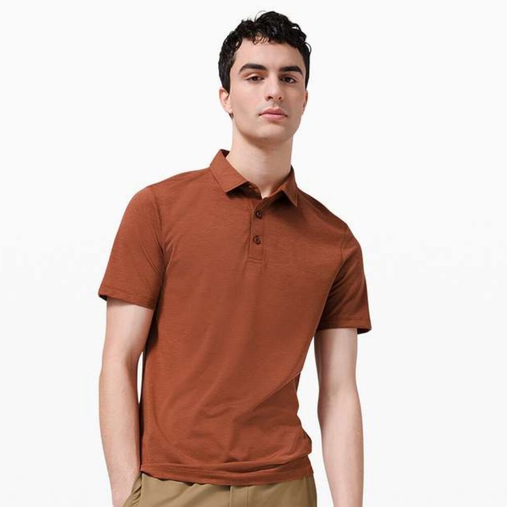 Lululemon Men's Evolution Polo - Dark Terracotta